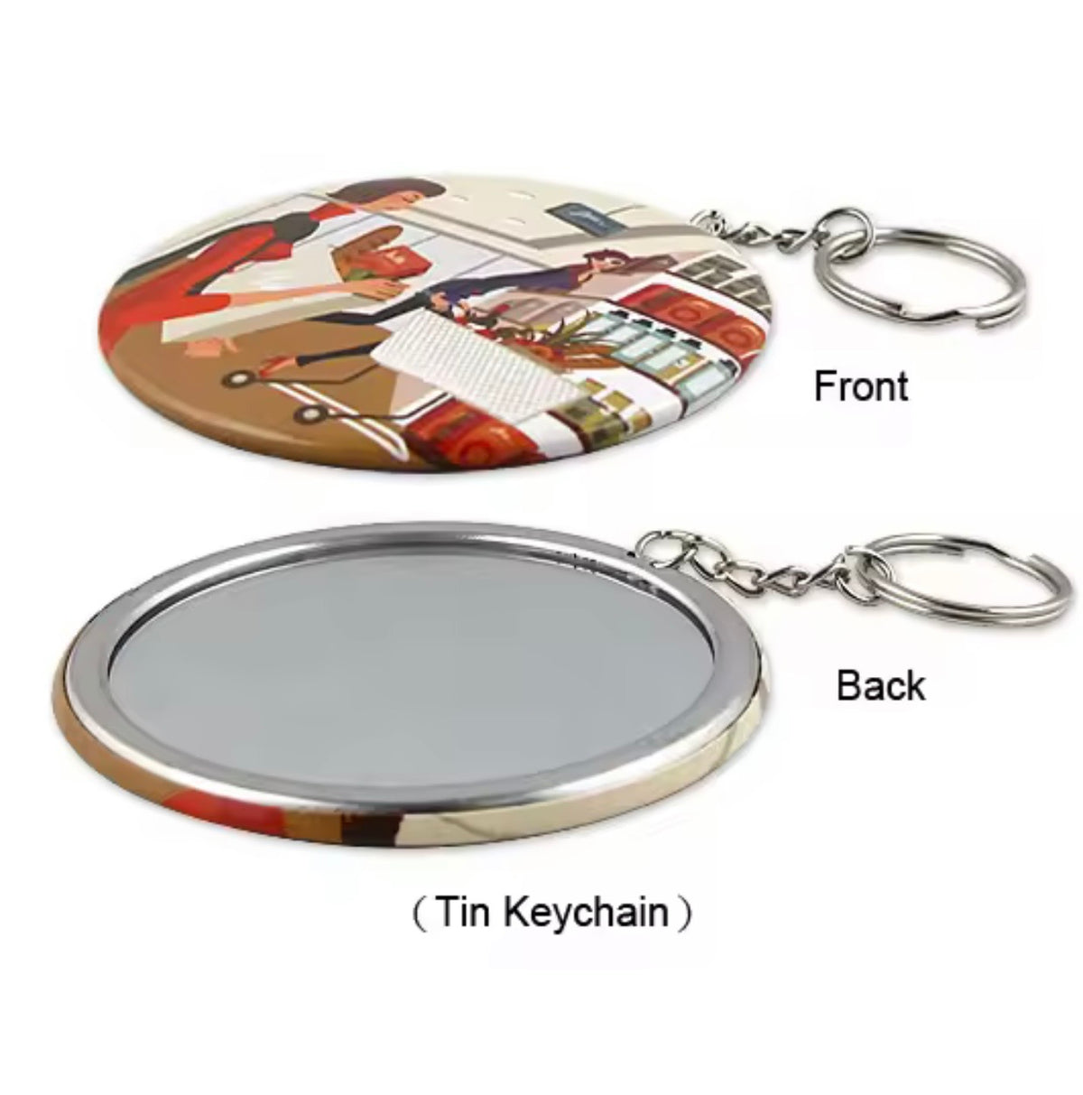 2.25" inch Customized Round Keychain,Pins or Bottle Opener