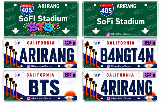 California License and Exit signs